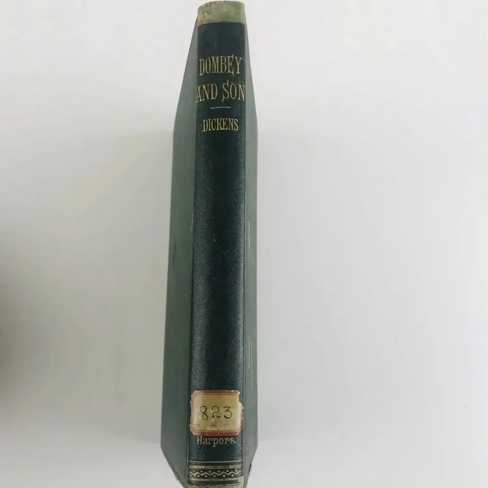 DOMBEY AND SON Charles Dickens Household Edition 1876 Hard B Antique Illustrated